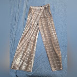 Zara Purple Tie-Dye Wide Leg Pants